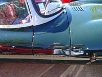 Jaguar XKSS verte (de 1956-57) (prise a Amberieux, France, 2016) (3)